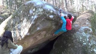 Video thumbnail of L'Insoutenable Légèreté de l'Être, 8b. Fontainebleau