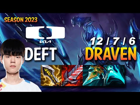 DK Deft DRAVEN vs JHIN ADC - KR Ranked