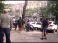 Пророссийские сепаратисты в Одессе, напали на шествие фанатов Металлиста и ...