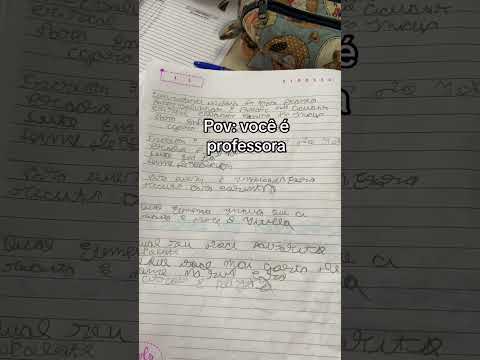 Quando nem o aluno entende a letra no caderno!!! Kkk #escola #professora