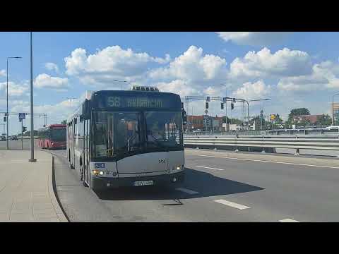 Vilniaus transportas. 58 autobusas. Stotis - Dzūkų g. - Minsko Pl. - Kalnėnai - Guriai - Grigaičiai.