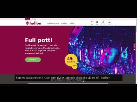 Hur använder man en rabattkod på Hallon
