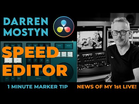 DaVinci Resolve Speed Editor Secret Marker tip [in under a minute]