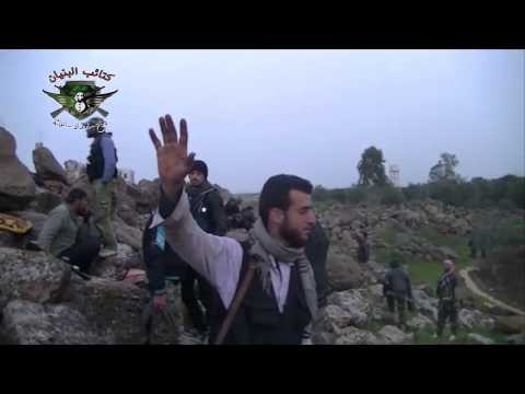 انتشار عناصر كتائب البنيان في محيط بلدة جملة في ريف درعا