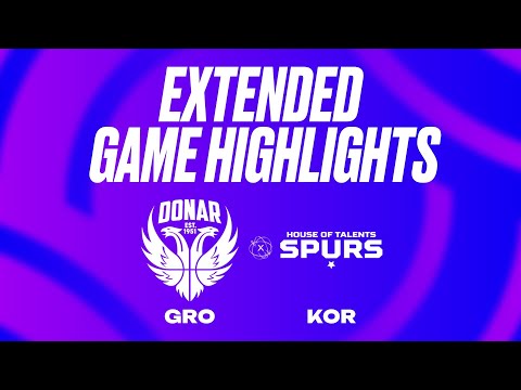 Donar Groningen vs. House of Talents Kortrijk Spurs Extended Game Highlights