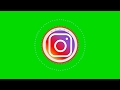Intro Instagram Logo Green Screen Full HD Logo Animation Instagram