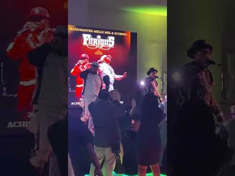 Grandmaster Melle Mel and Scorpio of the Furious 5 perform live