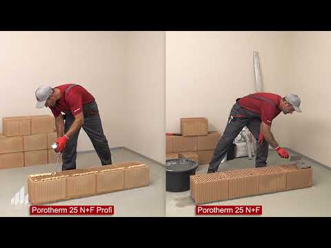 Как да зидаме с Porotherm Profi Dryfix Extra?