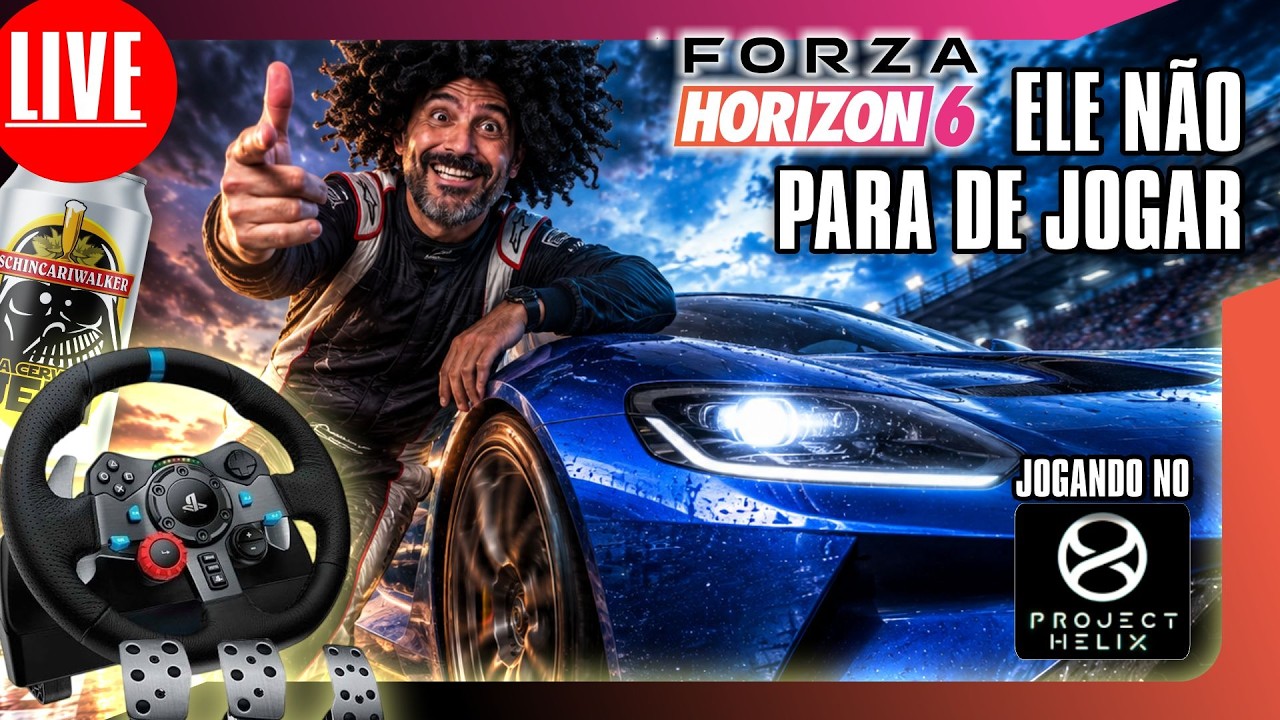 🎮🚨 AO VIVO - O "PRÓ PLÊ " NÃO PARA DE JOGAR FORZA 6 - JOGANDO NO PROJECT HELIX E VOLANTE G29 #forza6