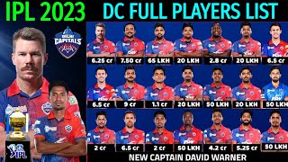 TATA IPL 2023 | Delhi Capitals Full & Final Squad | DC Team Final Squad IPL 2023 | IPL 2023 DC Squad