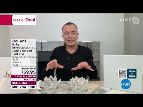 JM by Julien Macdonald Candle Holders  Set of 2