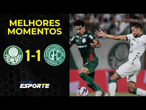 PALMEIRAS 1 X 1 GUARANI | MELHORES MOMENTOS | TUDO IGUAL EM BARUERI