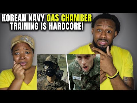 🇰🇷🇬🇧 American Couple Reacts "Korean Navy Gas Chamber Training is HARDCORE" | Korean Englishmen