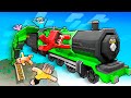 Stuck on the WORLD’S LONGEST TRAIN! (Minecraft) DEFAULT Thumbnail
