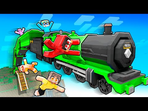 Stuck on the WORLD’S LONGEST TRAIN! (Minecraft)