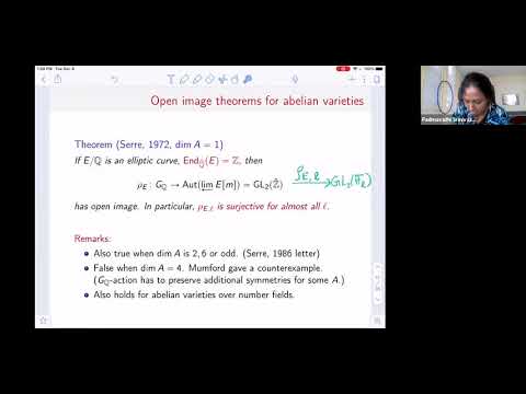 Padma Srinivasan, Computing exceptions primes for Galois representations of abelian surfaces