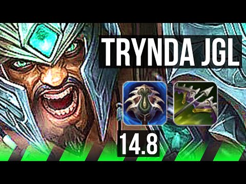 TRYNDAMERE vs ELISE (JGL) | Legendary, 1100+ games, 16/3/5 | NA Master | 14.8