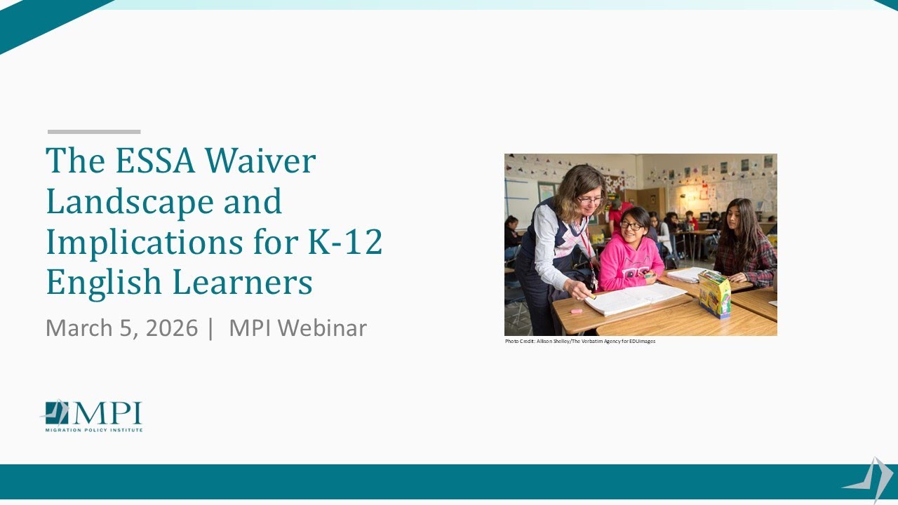 The ESSA Waiver Landscape & K-12 English Learners