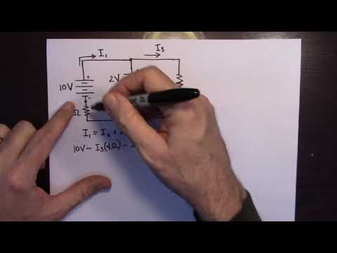 Using Kirchoff's Rules to Solve Circuit Problems with Multiple Batteries
