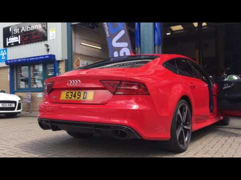 Audi RS7 Revo powered - Soundtrack by Milltek Sport exhaust and lowered on H&R springs