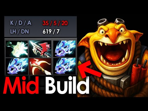 INSANE Techies MID Carry — 35 KILLS, IMBA Mjollnir + Hurricane Pike! (7.39e · Immortal)