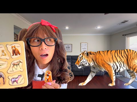 Wild and Farm Animals for Kids | Soso's 21 Animal Puzzle Pieces Turned Real!