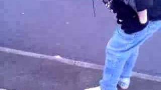 being sick on side of the road