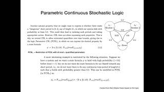 Parametric Model Checking Continuous-Time Markov Chains. By Catalin-Andrei Ilie