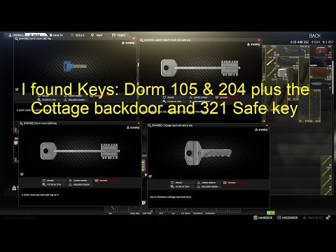 Escape from Tarkov by Hectoplasim Health Resort Safe Key aka 321, Cottage, 105 & 204 keys.