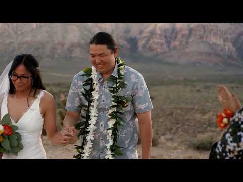 Tia + Adam's Real Wedding at Overlook in Red Rock Canyon