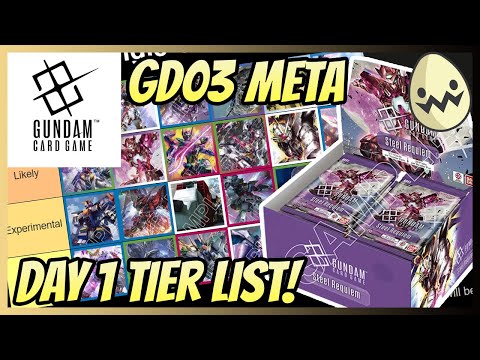 Gundam Card Game: GD03 Meta! Day 1 Tier List!