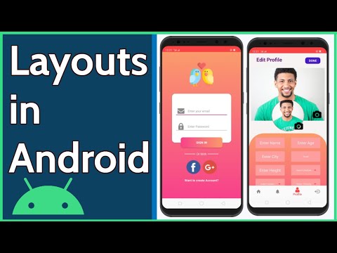 Layouts in Android View and View Group in Android Android Studio Tutorial in Hindi