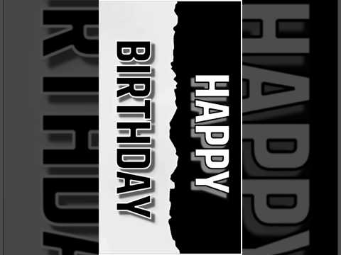 Happy birthday song status - Mix two happy birthday songs - Black Background WhatsApp status
