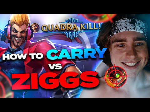 *INSANE COMEBACK* HOW TO CARRY VS ZIGGS BOT | Chad Draven