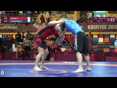 BRONZE Men - 92 kg: E. ASGAR (AZE) v. V. LANCHARRO (ESP)