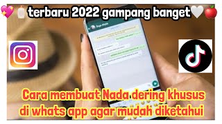 Download lagu Cara membuat nada dering whats app khusus untuk seseorang💫 || tutorial wa mp3