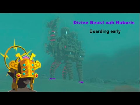 Boarding Divine Beast vah Naboris early | Legend of Zelda Breath of the Wild