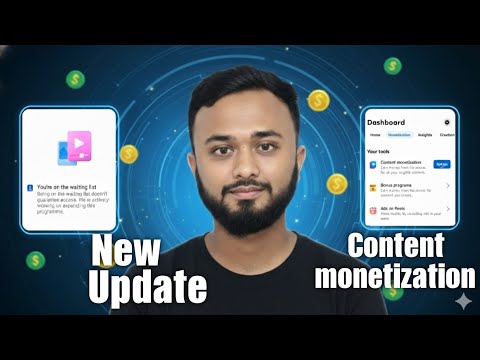 Content Monetization New Update।।Monetization waiting list।।Notification Reminder Set Facebook