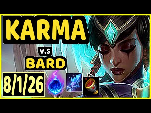 MEIKO (KARMA) vs BARD - 8/1/26 KDA BOTTOM SUPPORT CHALLENGER GAMEPLAY - KR