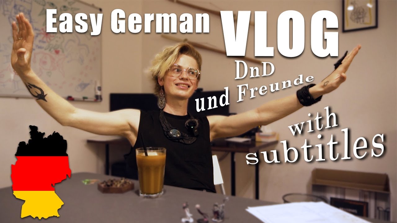 Dungeons & Dragons - Easy German Vlog for BEGINNERS / Comprehensible input / Ein Tag in Berlin