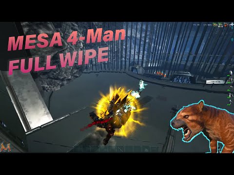 We Claimed the MOST OP Cave on DAY 1… Mesa 4-Man DOMINATION | ARK full wipe}#arksurvivalevolved