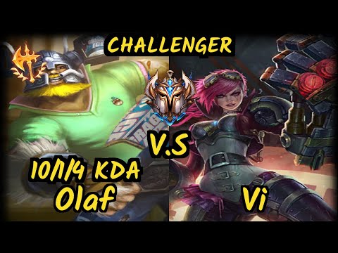 HL Cariok (OLAF) vs VI - 10/1/4 KDA JUNGLE CHALLENGER GAMEPLAY - BR