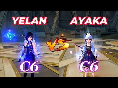 Ayaka vs Yelan! DPS C6 Gameplay Comparison