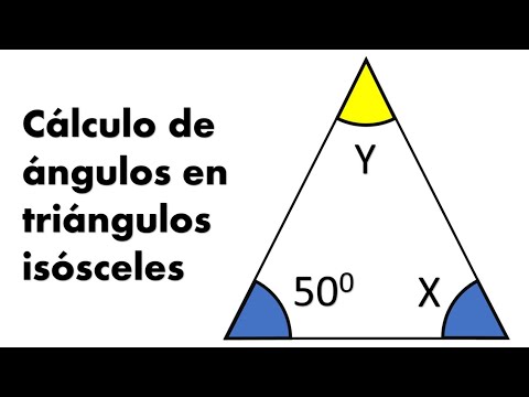 CÁLCULO DE ÁNGULOS EN TRIÁNGULOS ISÓSCELES