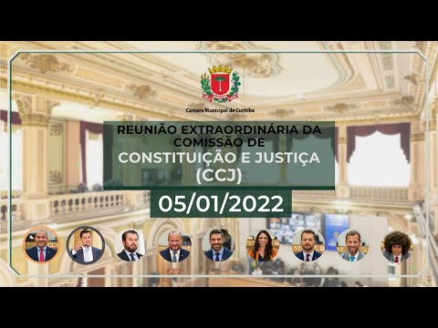 1ª Reunião Extraordinária Remota da Comissão de Constituição e Justiça (CCJ) - 05/01/2022