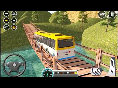 Coach Bus Offroad Driver Simulator 3D - Uphill Mobile Bus Transporter Driving - Coach Bus Offroad.