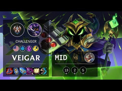 Veigar Mid vs Corki - NA Challenger Patch 10.13