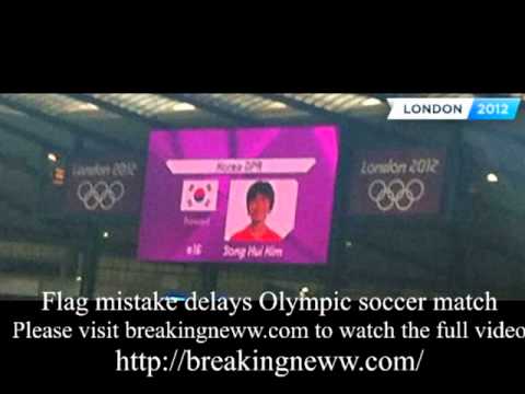 North Korea women's soccer team delays match after South Korea flag error