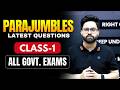 Para Jumbles Level 1 SSC CGL CHSL CPO MTS Bank PO Clerk NDA CDS Tarun Grover