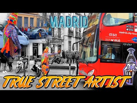 Karcocha el Verdadero Artista Callejero en Madrid 18-03-23